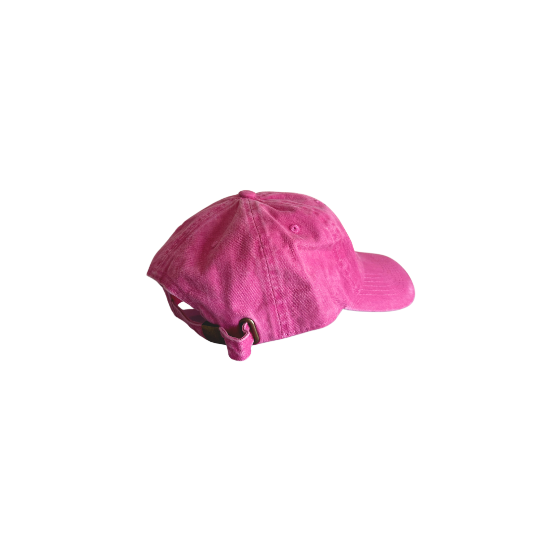 bubblegum pink dad hat