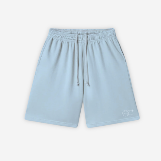 "The Awakening" shorts in cloudy blue