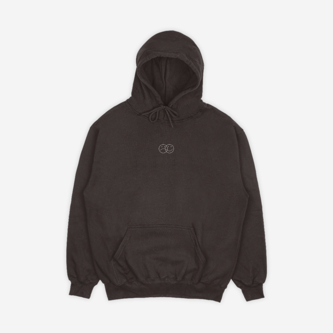 'GRATEFUL FOR YOU' brown hoodie