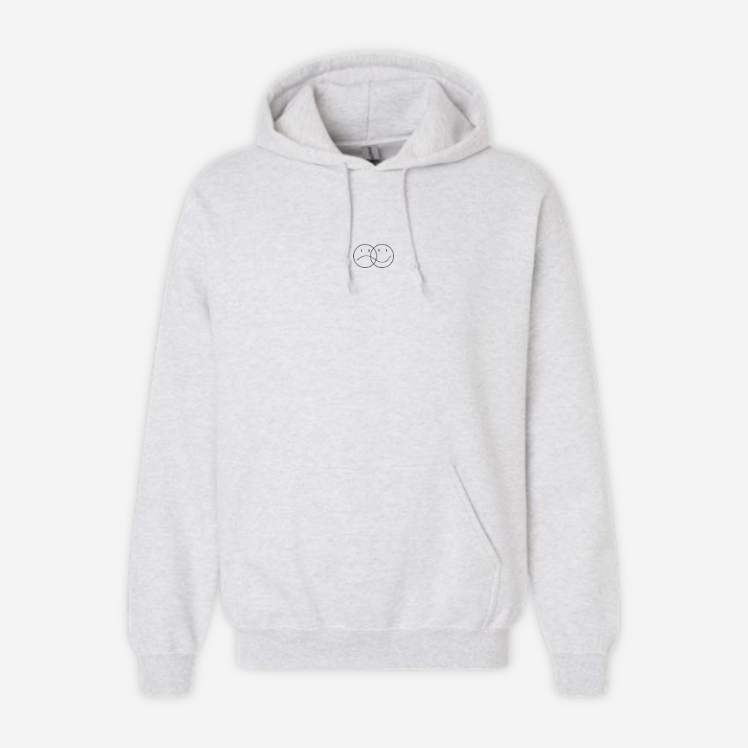 'GRATEFUL FOR YOU' ash gray hoodie