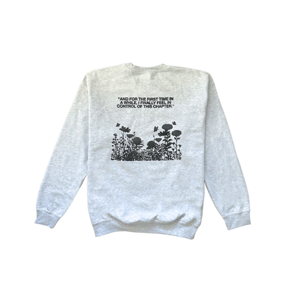 "THIS CHAPTER" crewneck in ash gray