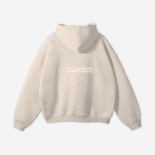 "The Awakening" hoodie in oatmeal