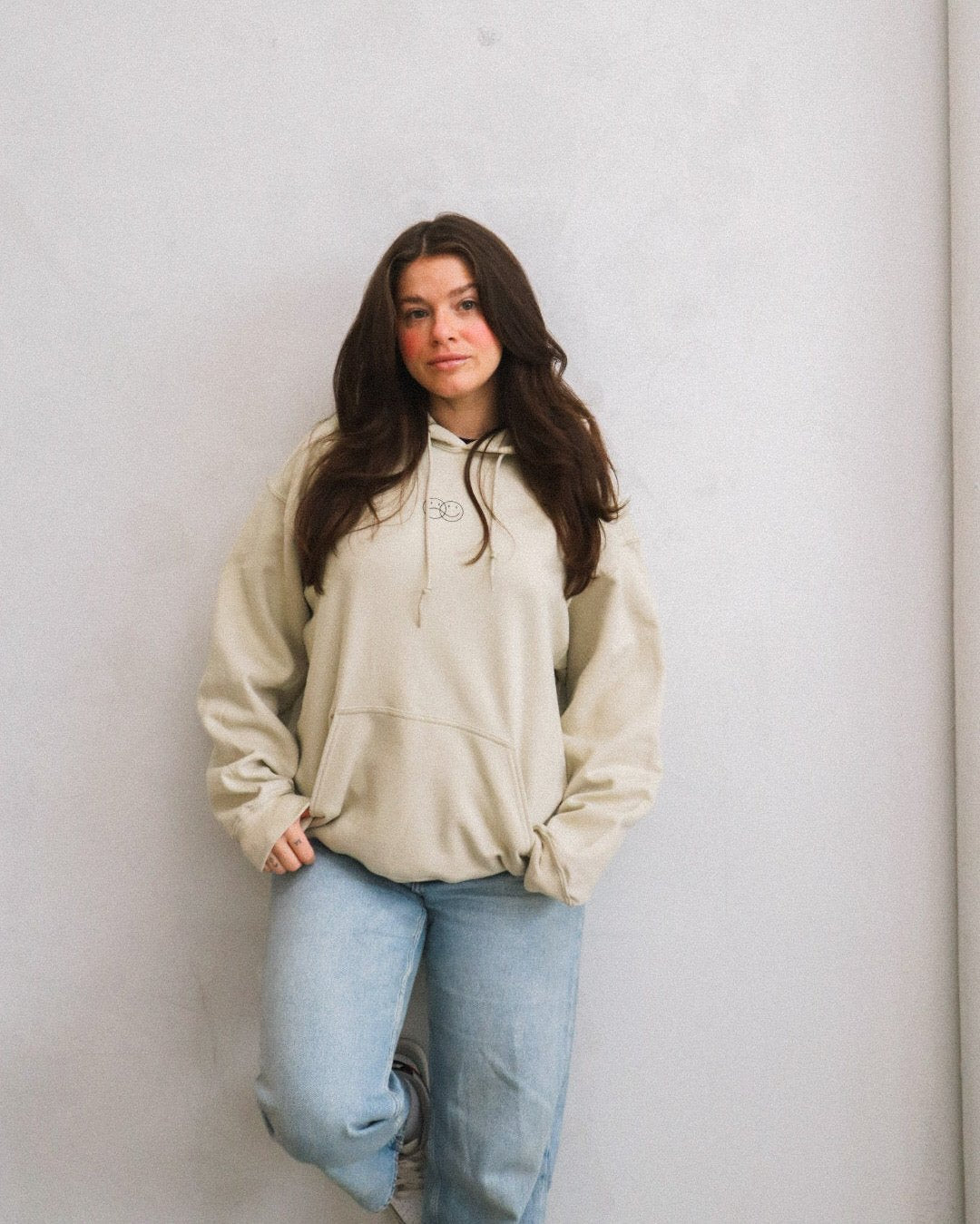 'GRATEFUL FOR YOU' tan hoodie