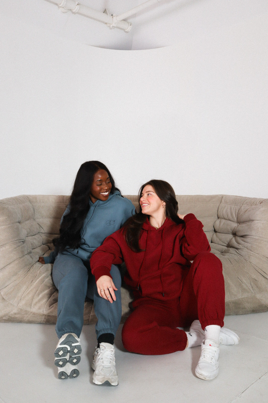 BASIC 'REINVENT' cranberry sweatpants