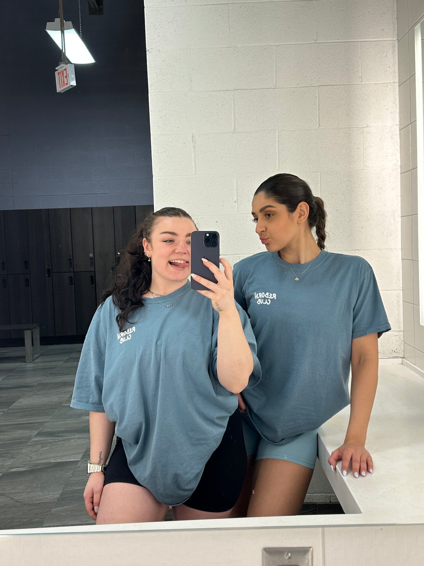 'ROOTING FOR YOU' blue lagoon tee