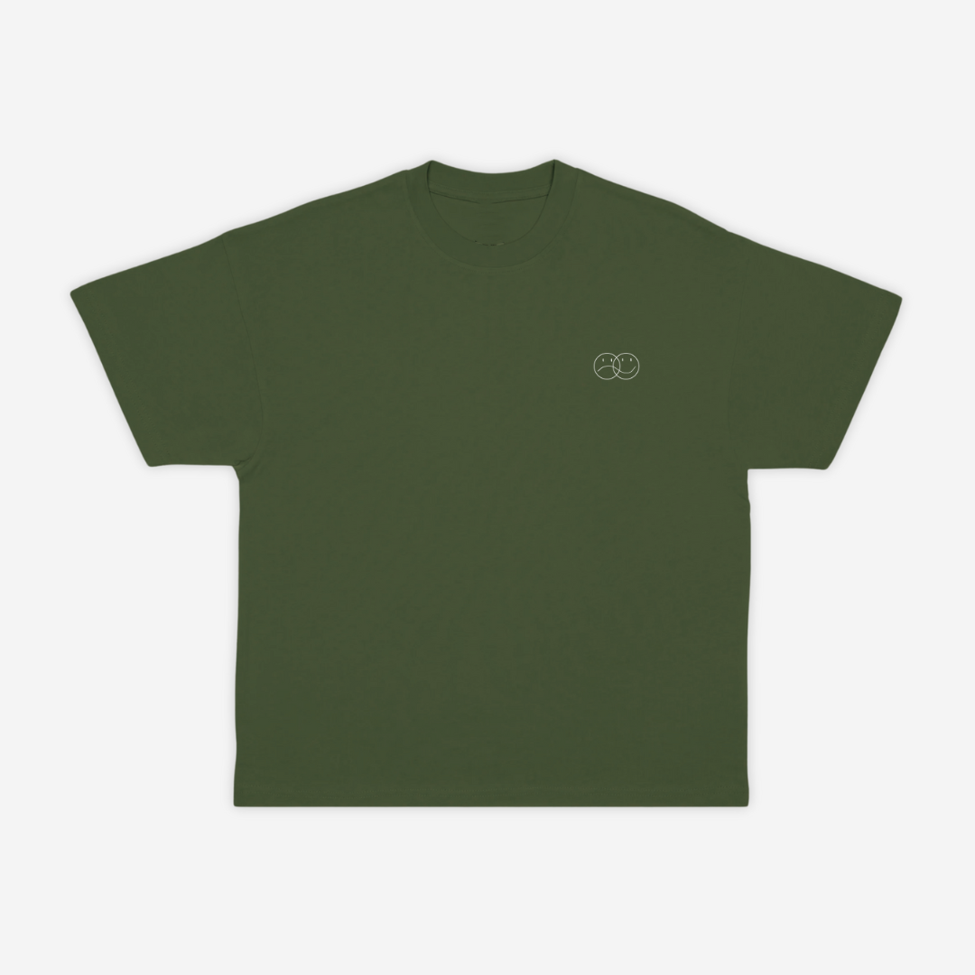 'TAKE A CHANCE' tee in moss