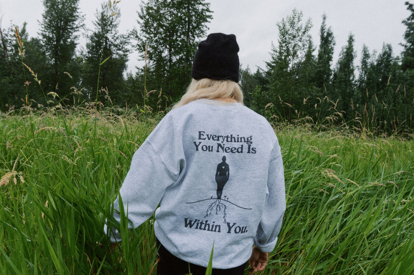 "WITHIN" crew in ash gray