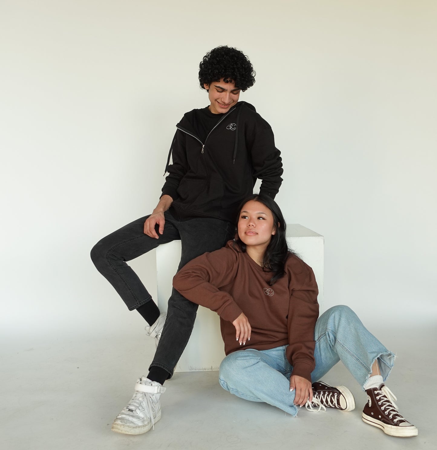 'THIS MOMENT' brown crew