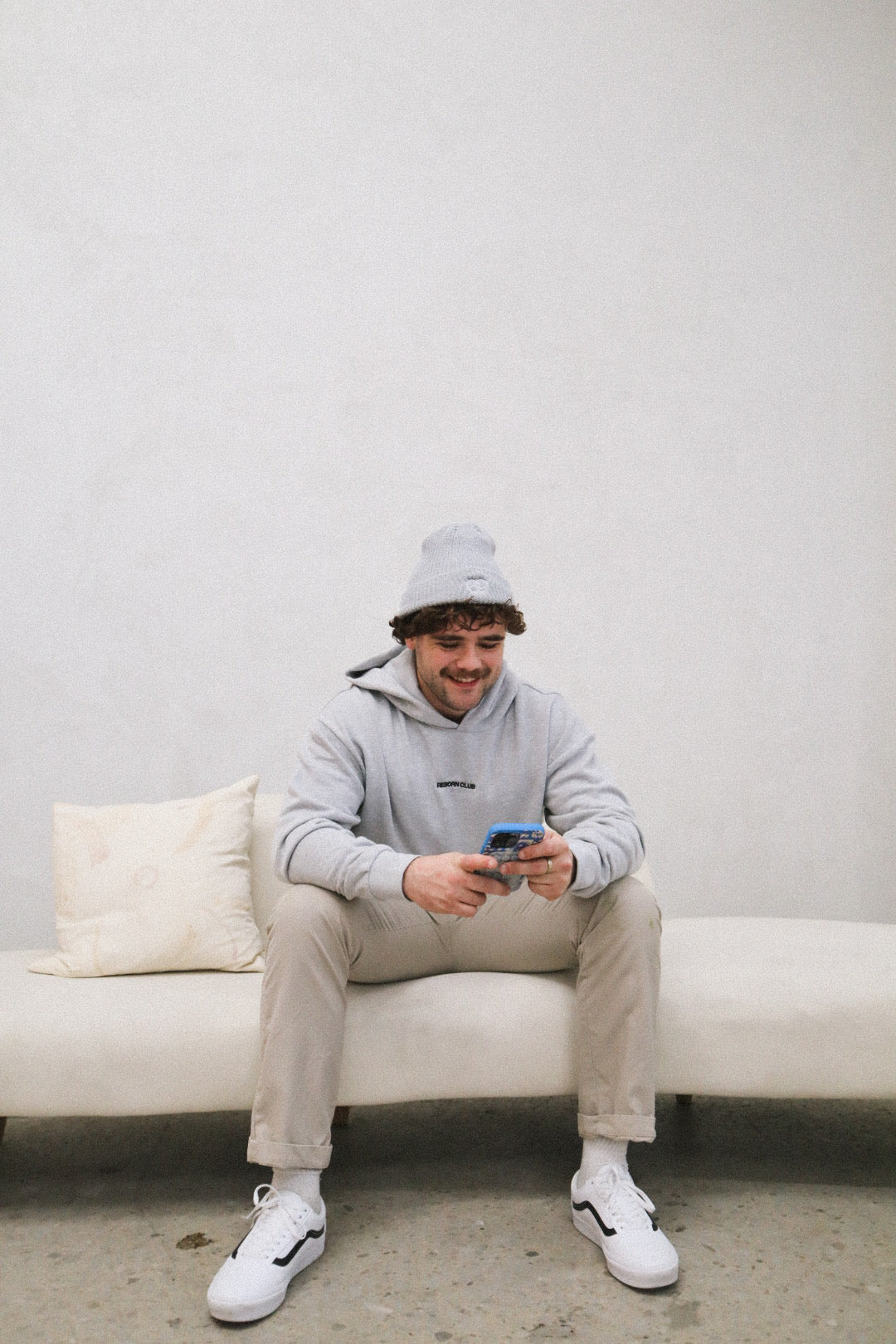 'INTERCONNECTION' HOODIE IN GREY