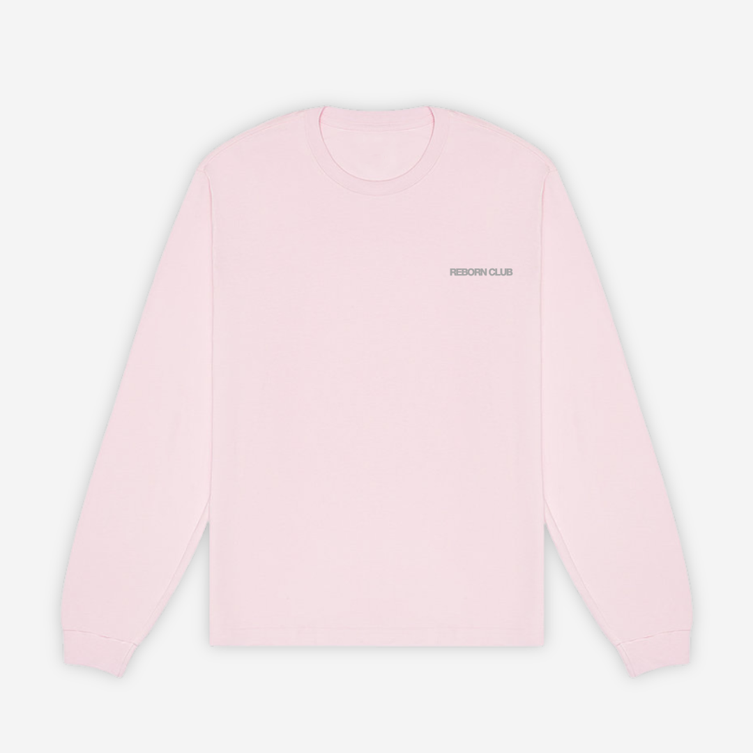 "THE WORLD IS MINE" Soft Pink Long Sleeve
