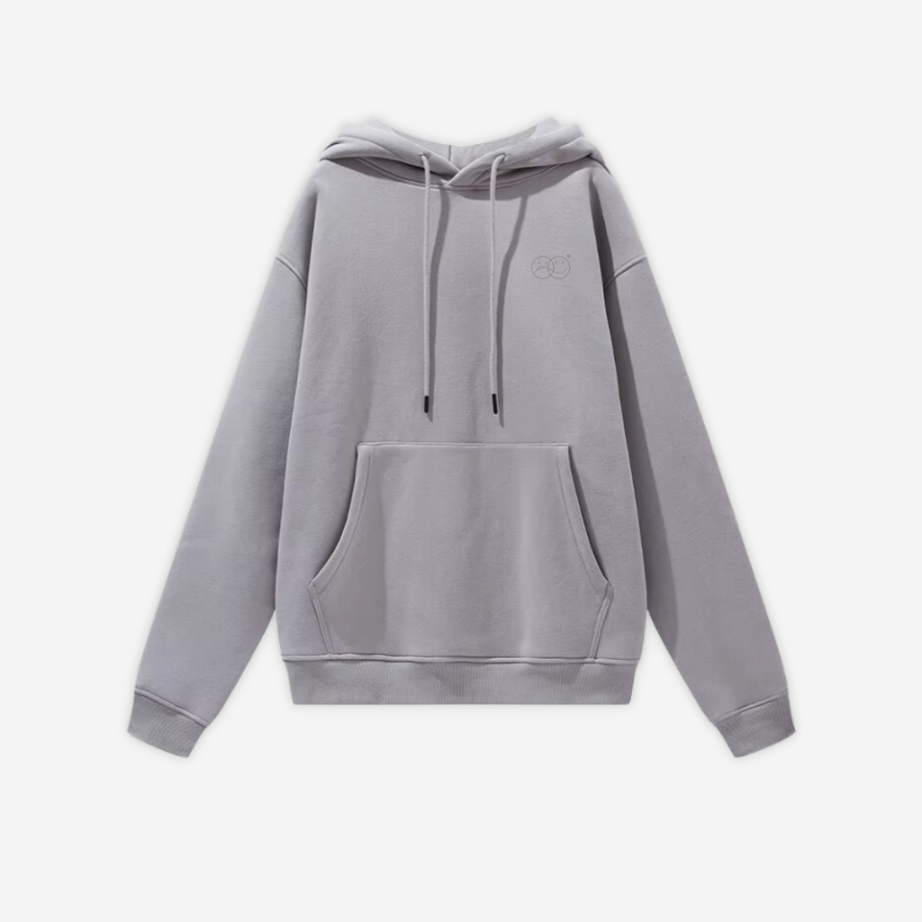 'REINVENT' HOODIE IN STONE