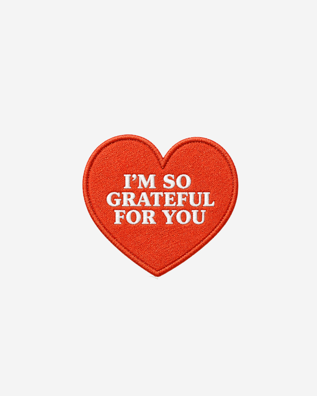 grateful for you iron-on patch