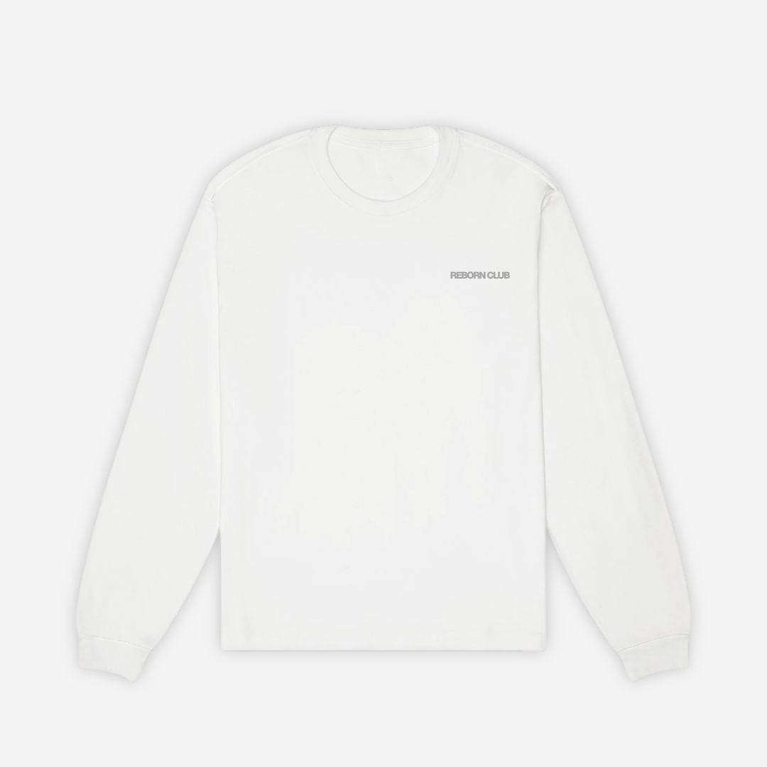 "THE WORLD IS MINE" Cloudy White Long Sleeve
