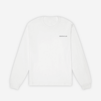"THE WORLD IS MINE" Cloudy White Long Sleeve