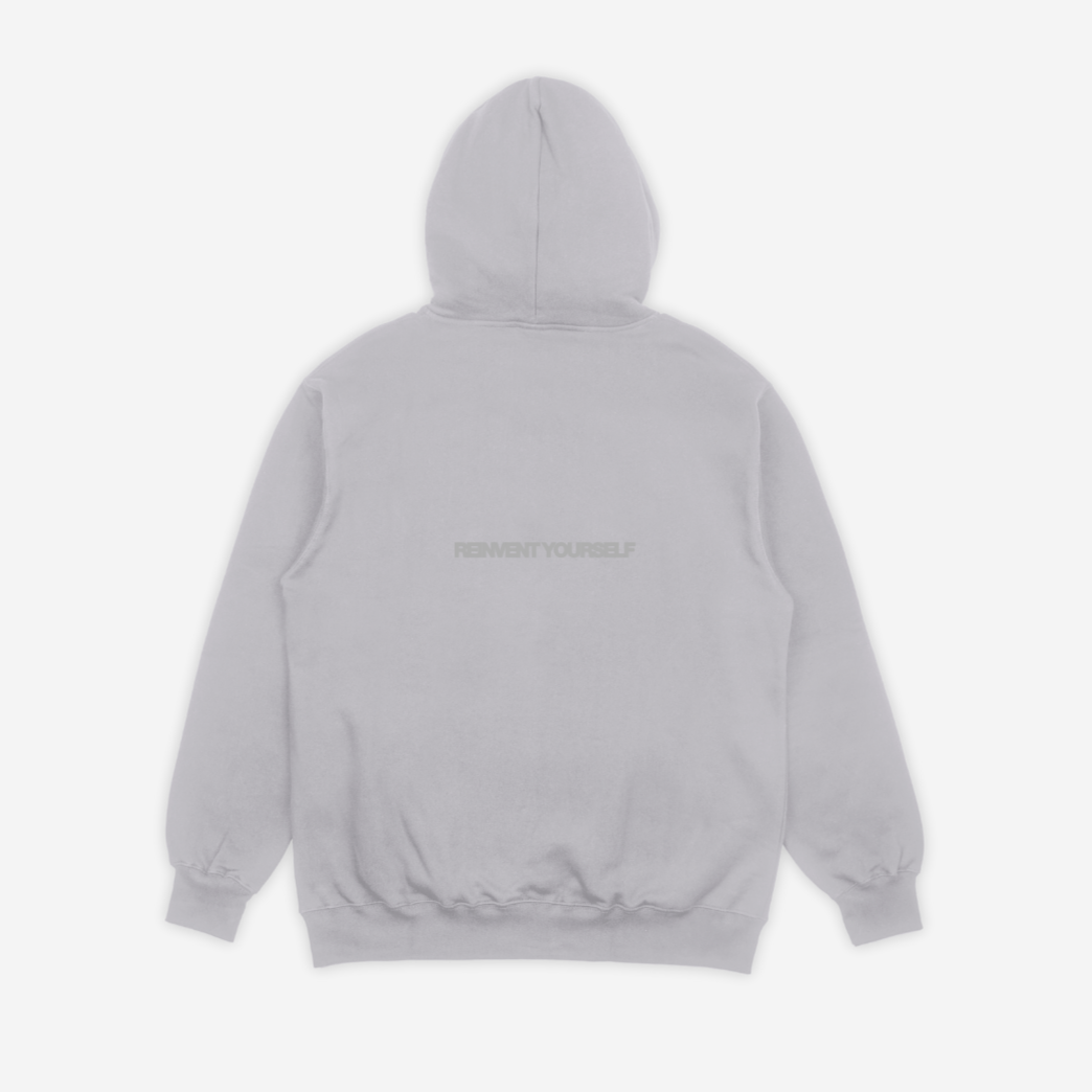 BASIC 'REINVENT' stone hoodie