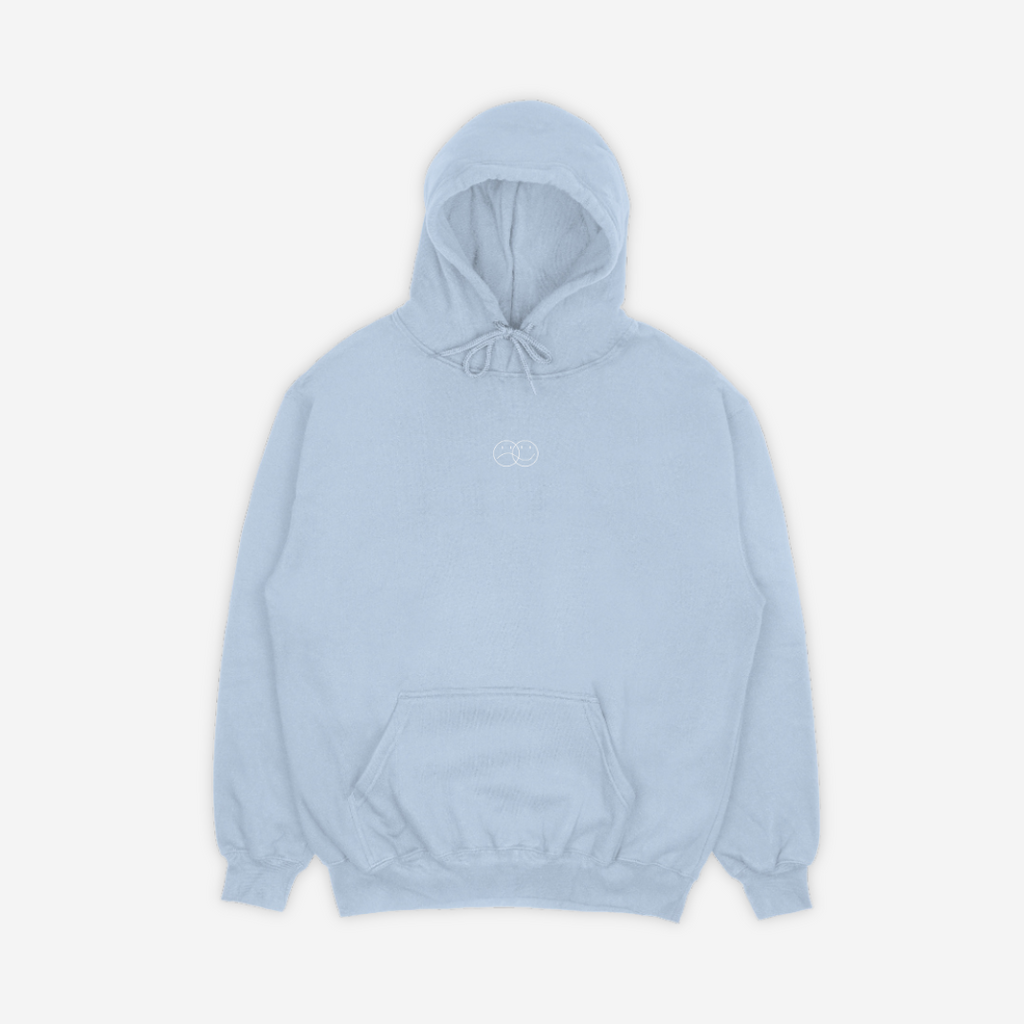 'GRATEFUL FOR YOU' HOODIE IN BABY BLUE