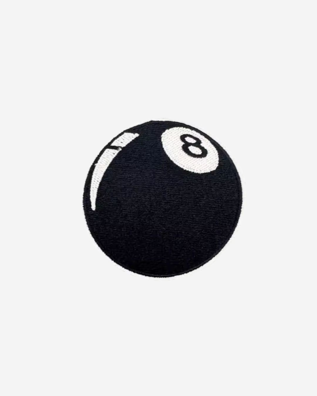 8 ball iron-on patch