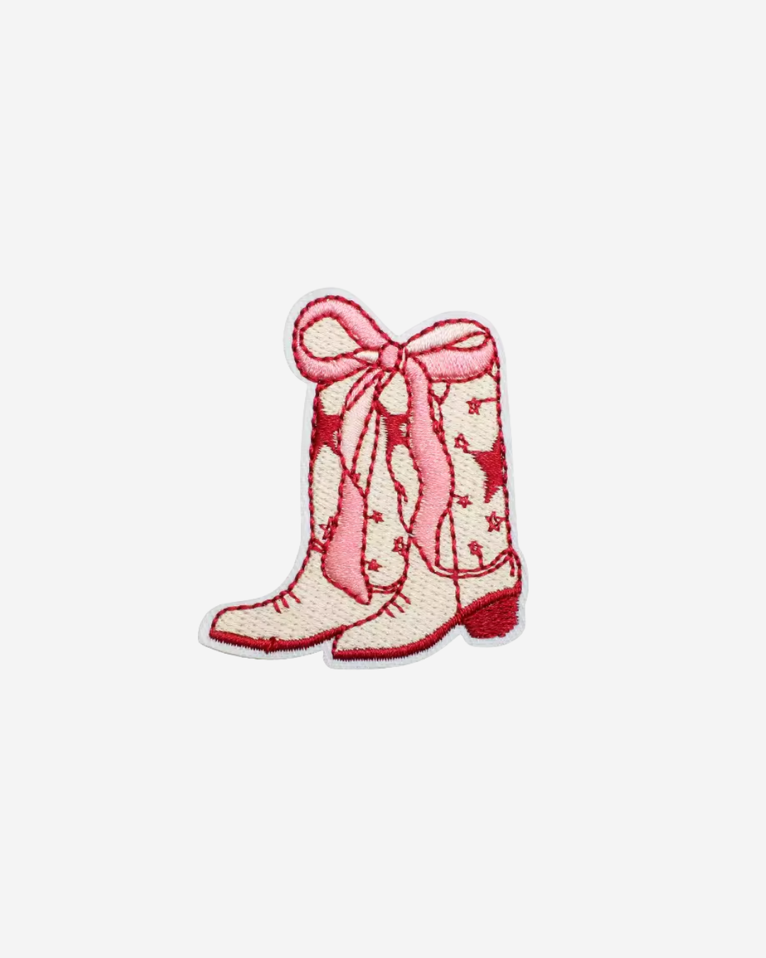 cowboy boots iron-on patch