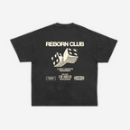 'TAKE A CHANCE' TEE IN ACID GREY