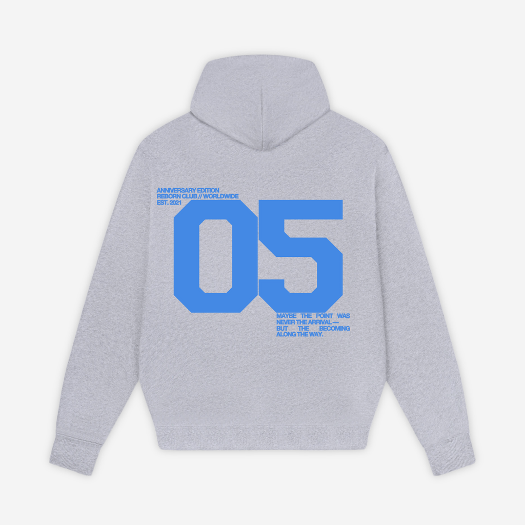 'THE BECOMING' HOODIE IN GREY