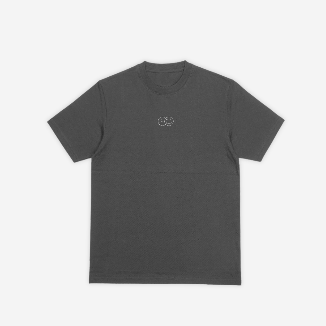 THIS MOMENT' acid gray tee