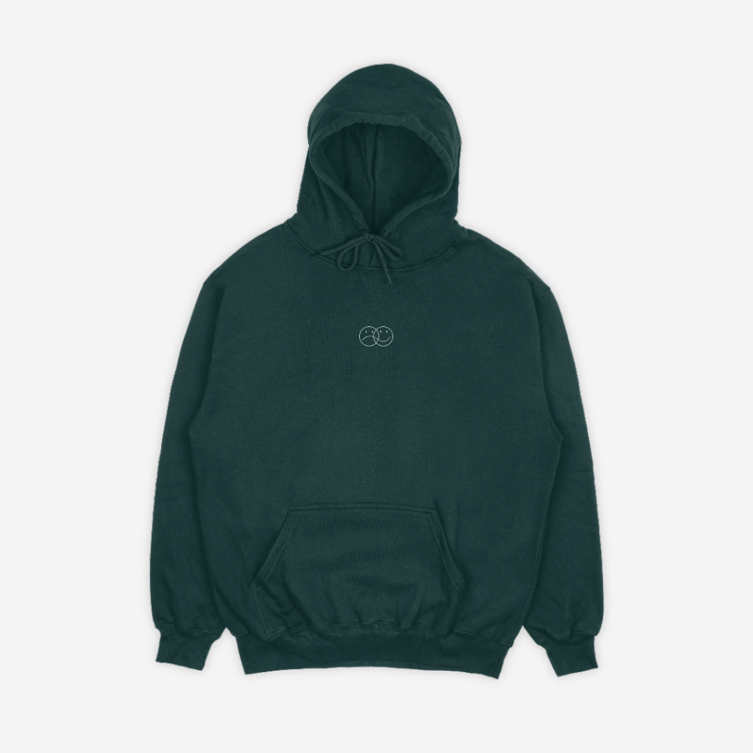 'GRATEFUL FOR YOU' forest green hoodie