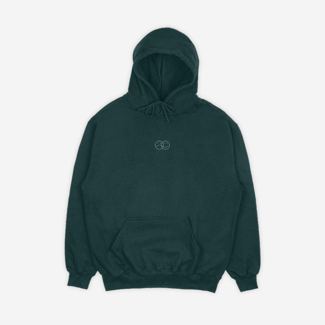 'GRATEFUL FOR YOU' HOODIE IN FOREST GREEN