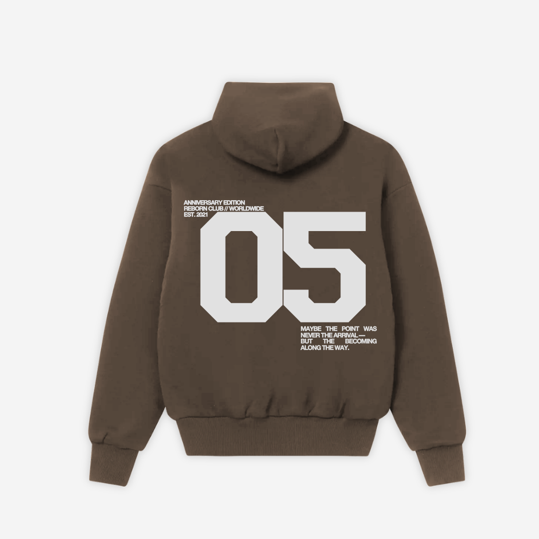 'THE BECOMING' HOODIE IN MOCHA
