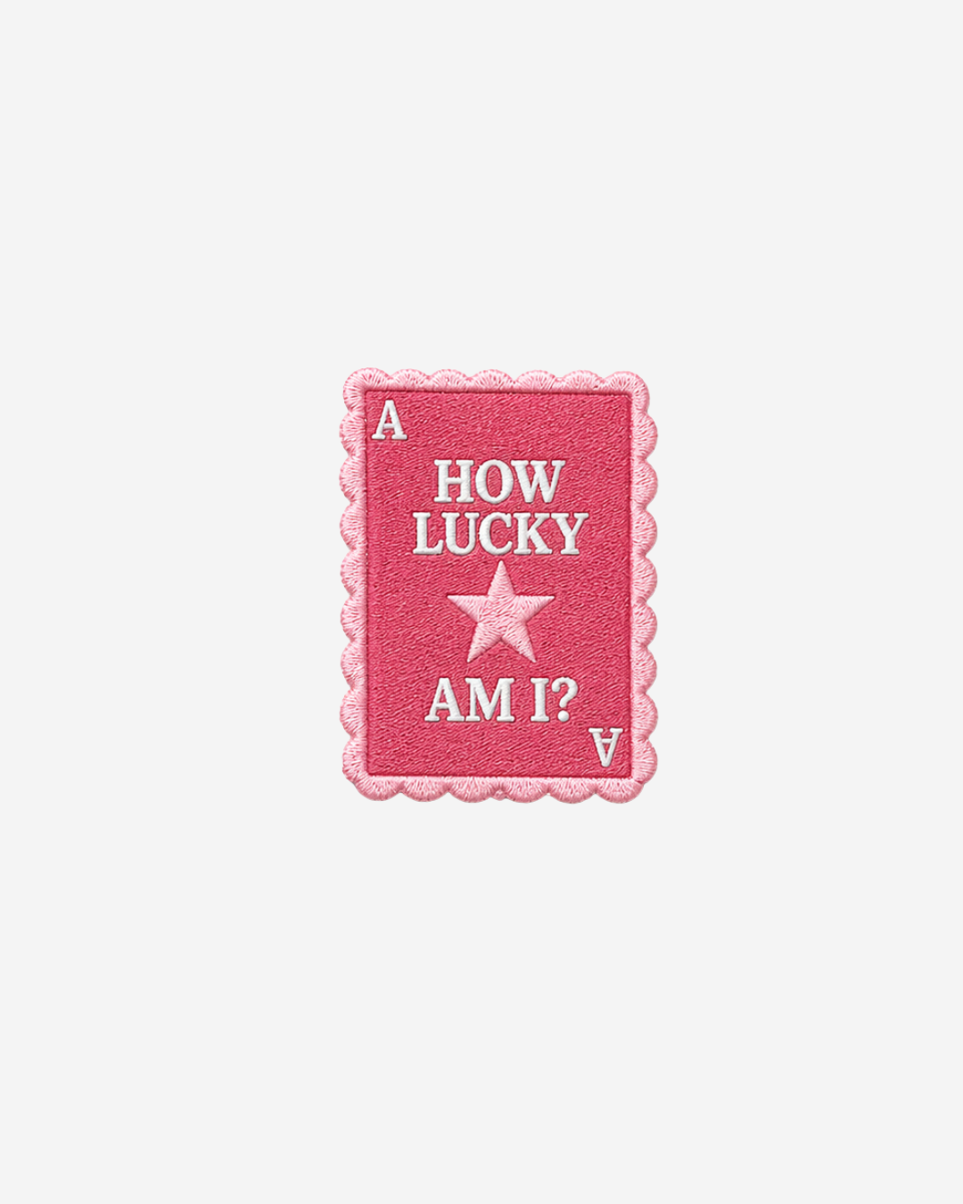 how lucky iron-on patch