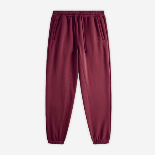 BASIC 'REINVENT' cranberry sweatpants