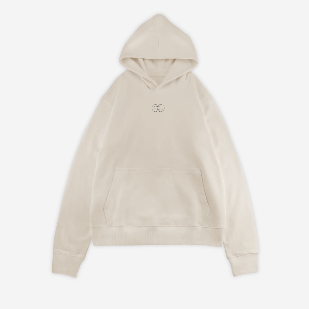 'THIS MOMENT' HOODIE IN CREAM