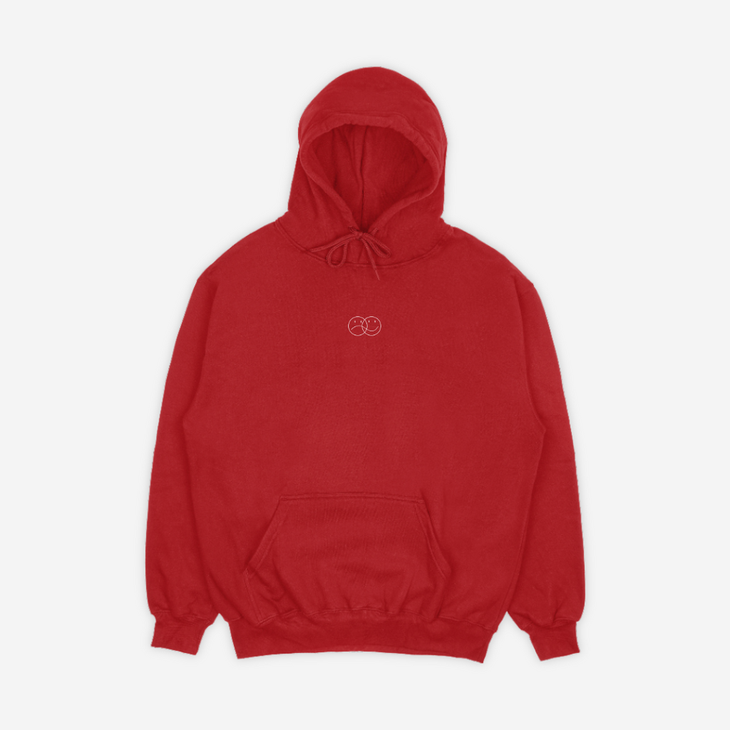'GRATEFUL FOR YOU' HOODIE IN RED