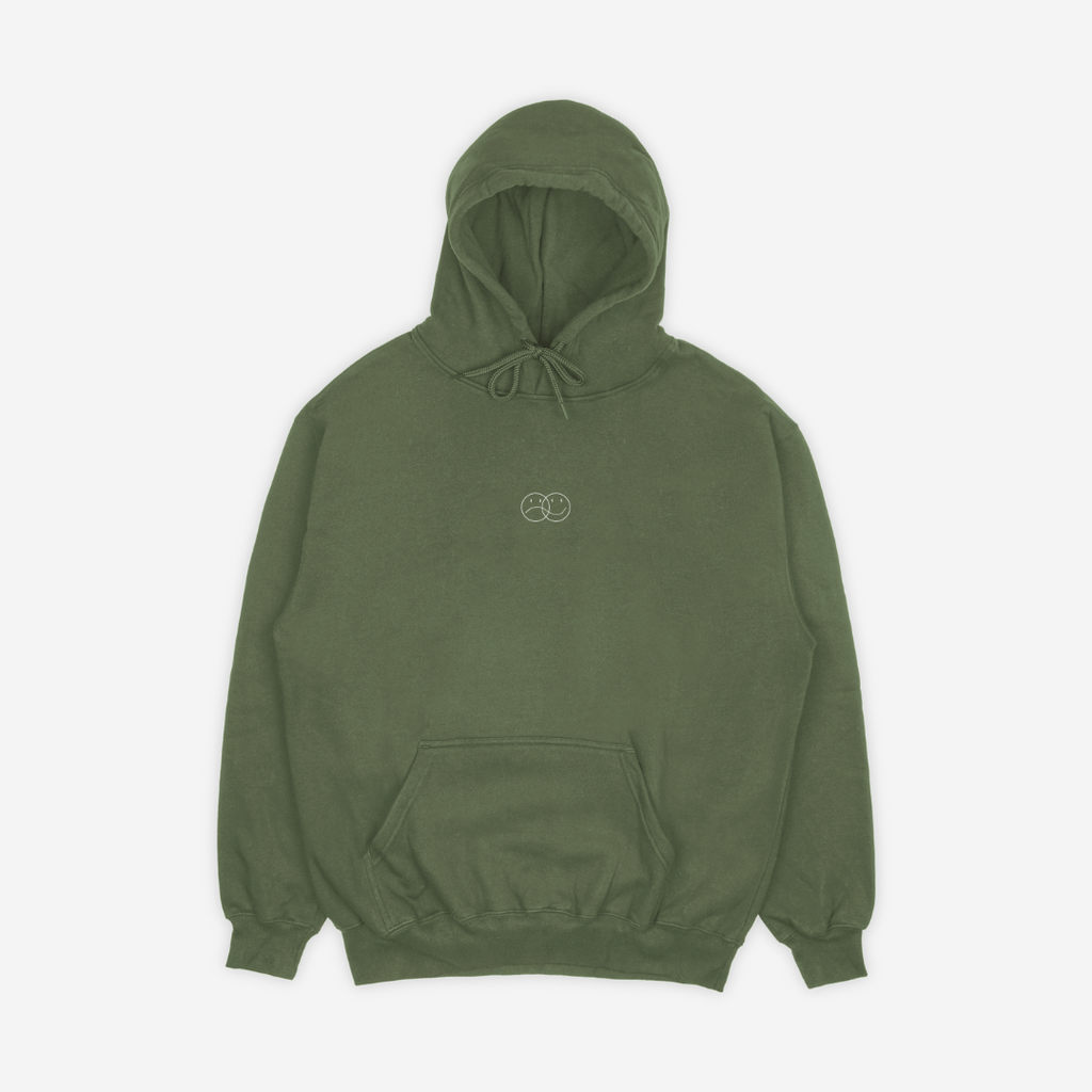 'GRATEFUL FOR YOU' HOODIE IN ARMY GREEN