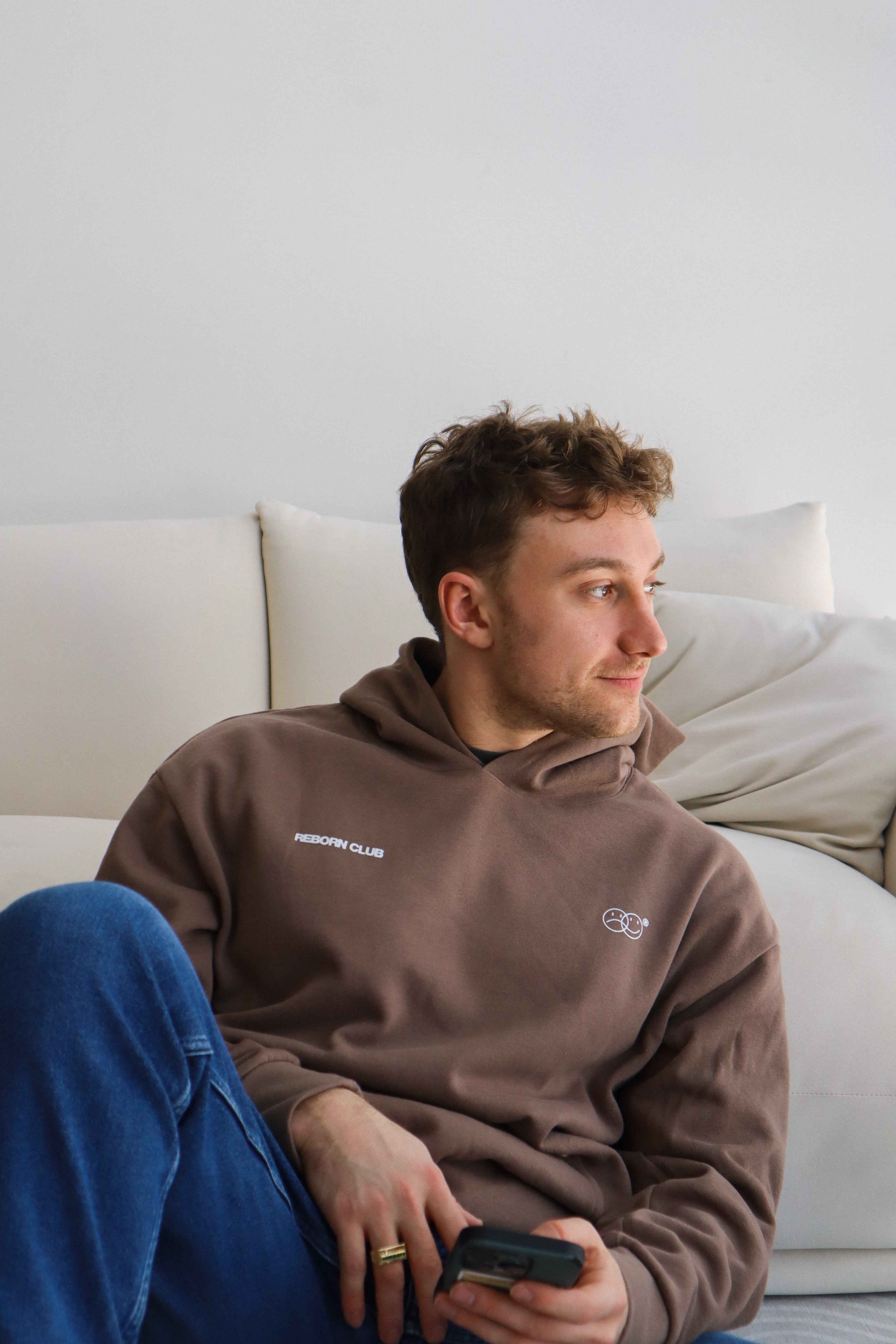 'THE BECOMING' HOODIE IN MOCHA