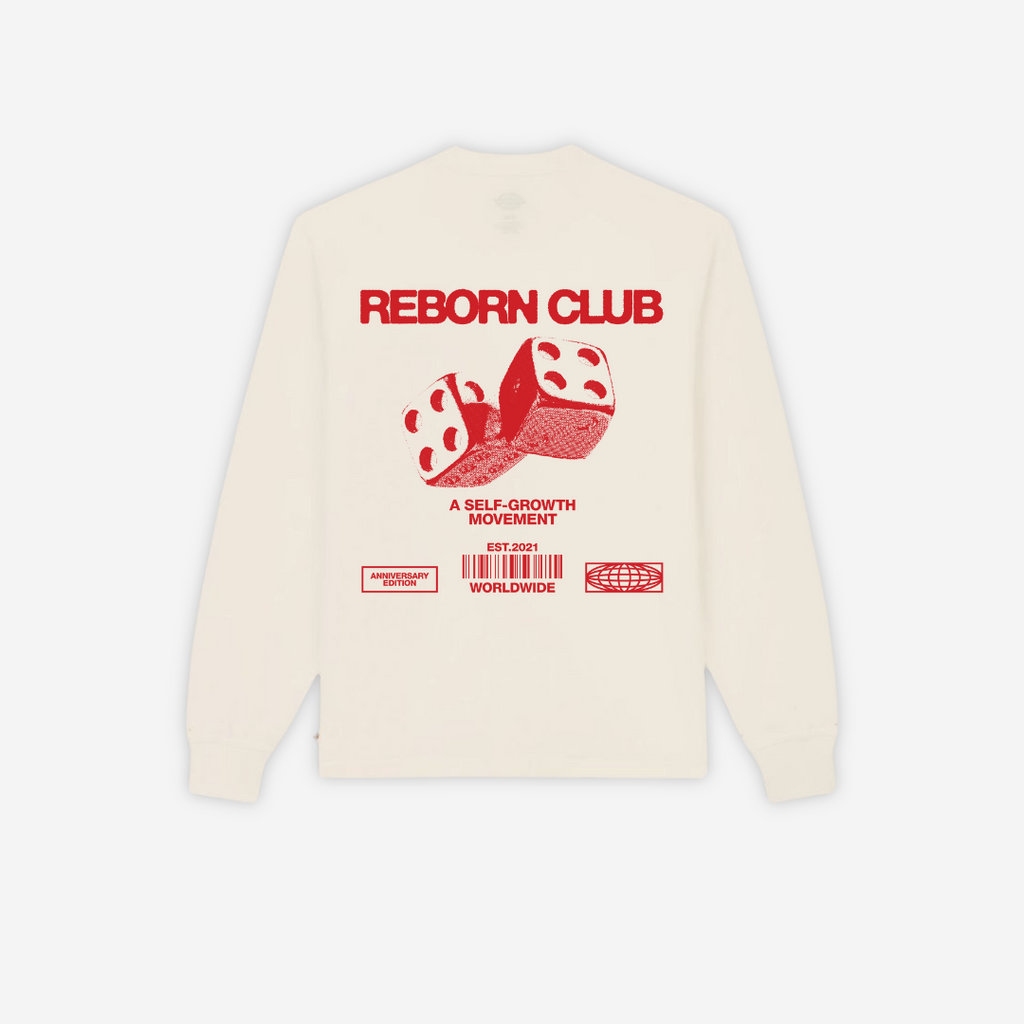 'TAKE A CHANCE' LONG SLEEVE IN CREAM