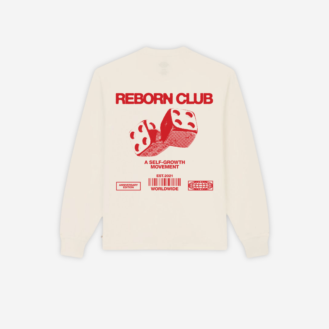 'TAKE A CHANCE' LONG SLEEVE IN CREAM