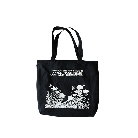 "THIS CHAPTER" tote in black