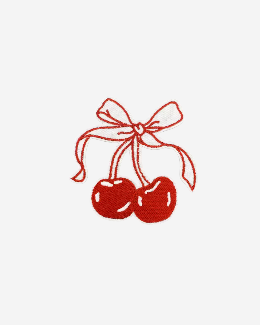 cherries iron-on patch