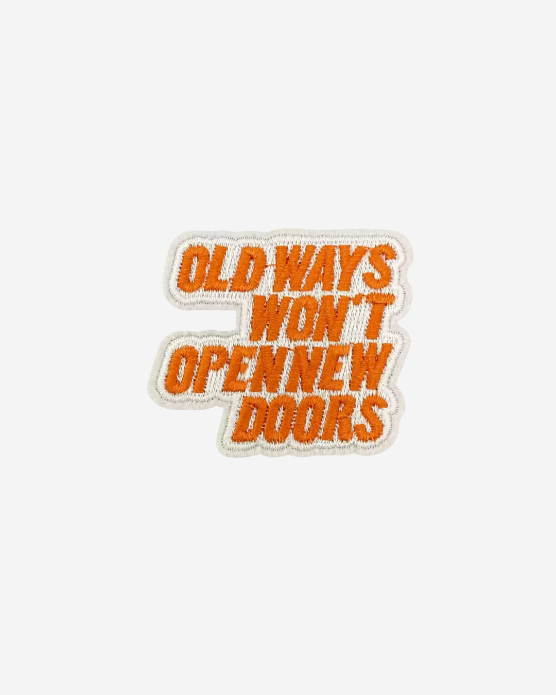 old ways iron-on patch