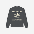 'TAKE A CHANCE' LONG SLEEVE IN ACID GREY