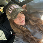"REBORN" CAP IN PINK CAMO