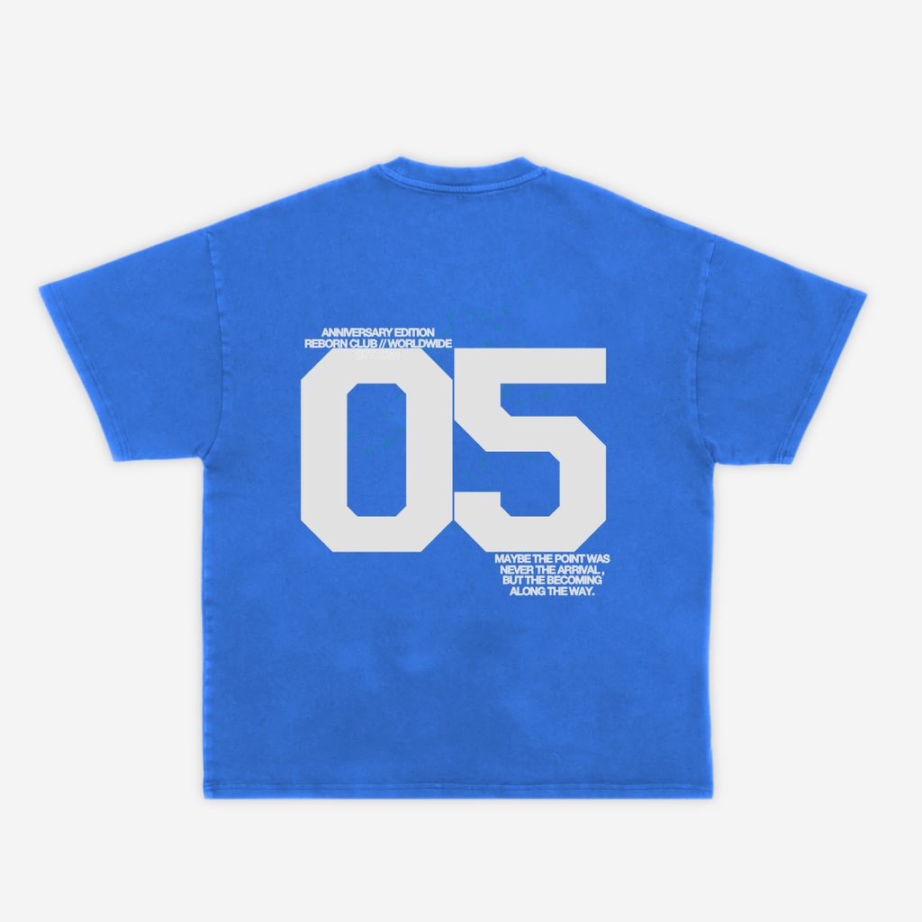 'THE BECOMING' TEE IN ROYAL BLUE