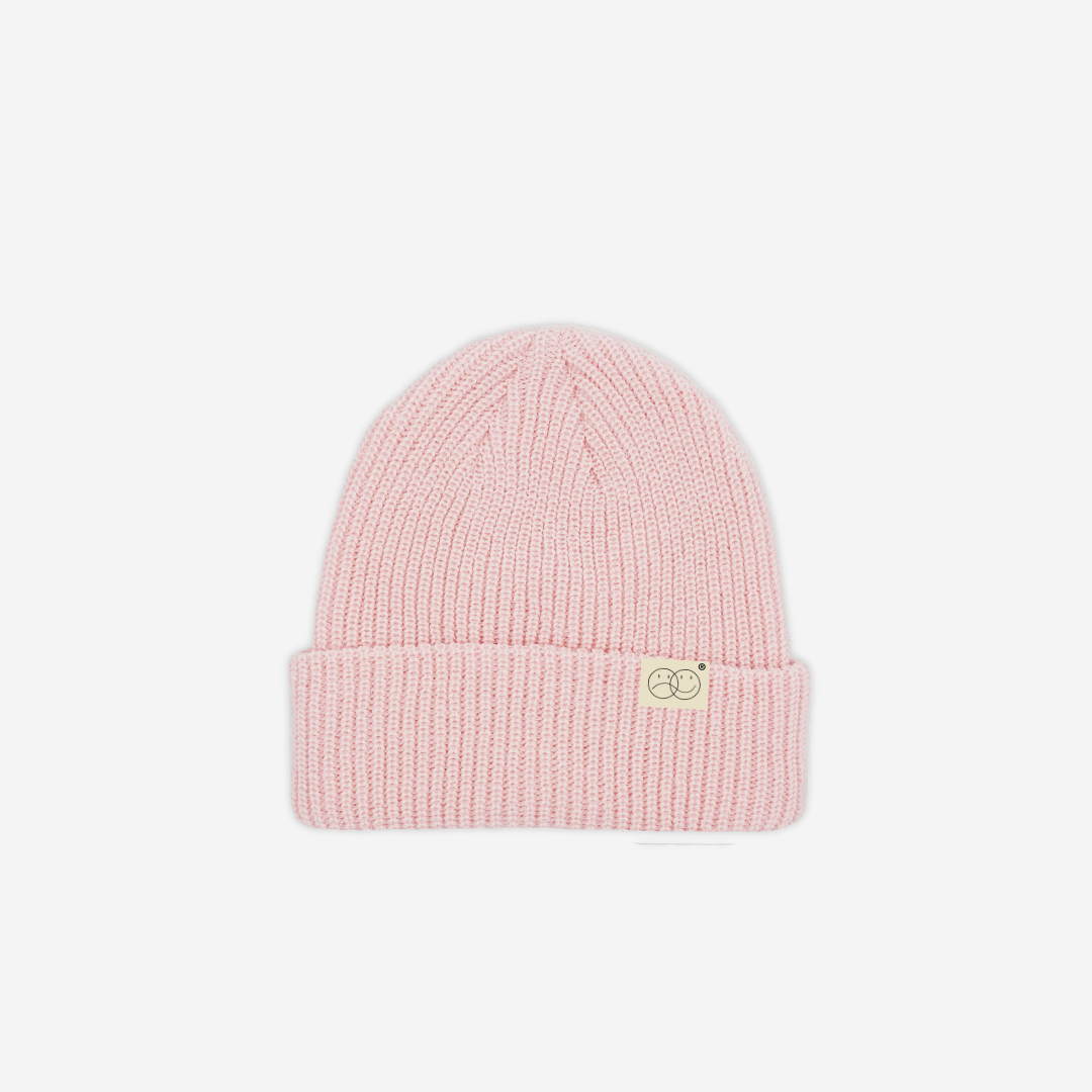 BABY PINK KNIT BEANIE