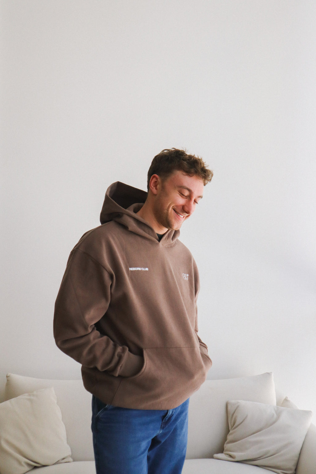 'THE BECOMING' HOODIE IN MOCHA
