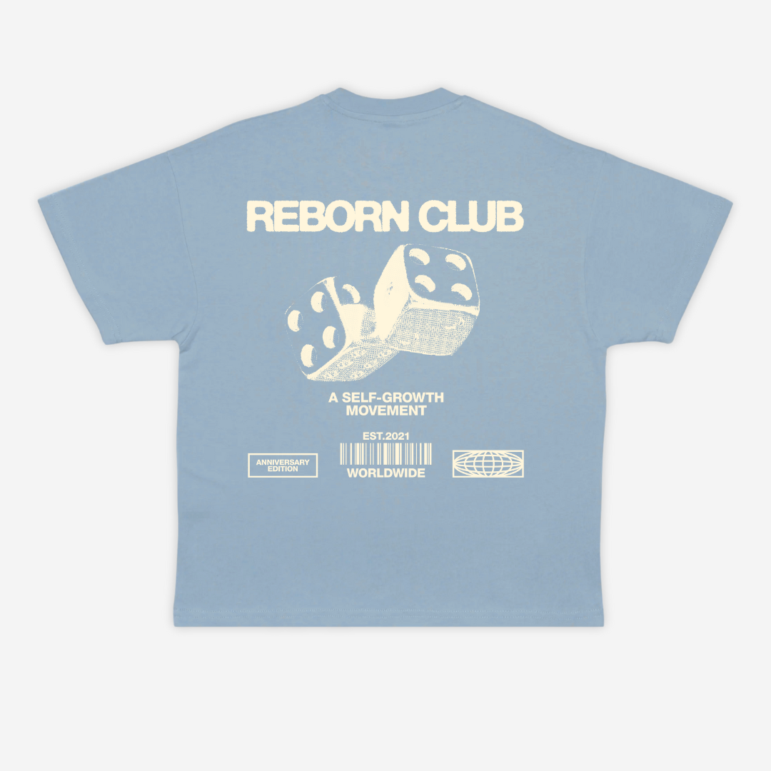 'TAKE A CHANCE' TEE IN DENIM