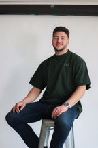 'TAKE A CHANCE' TEE IN MOSS