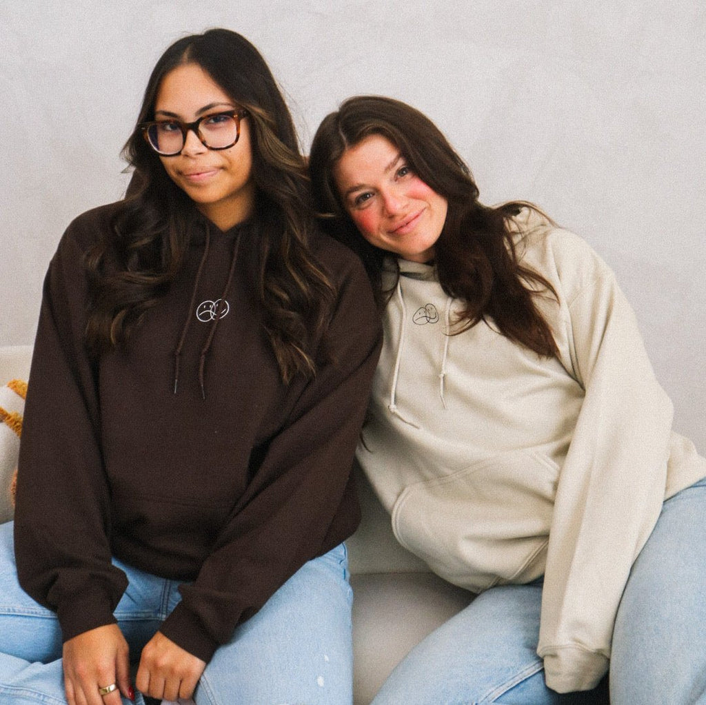 'GRATEFUL FOR YOU' HOODIE IN BROWN