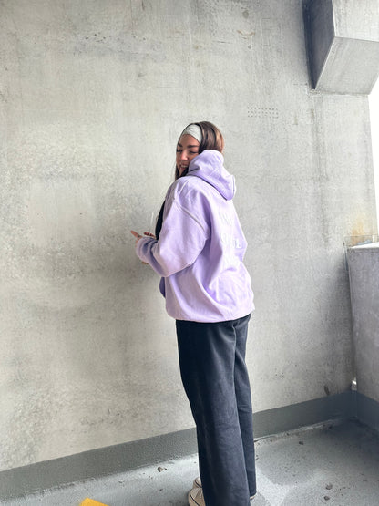 'GRATEFUL FOR YOU' lilac hoodie