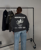 'TAKE A CHANCE' LONG SLEEVE IN ACID GREY