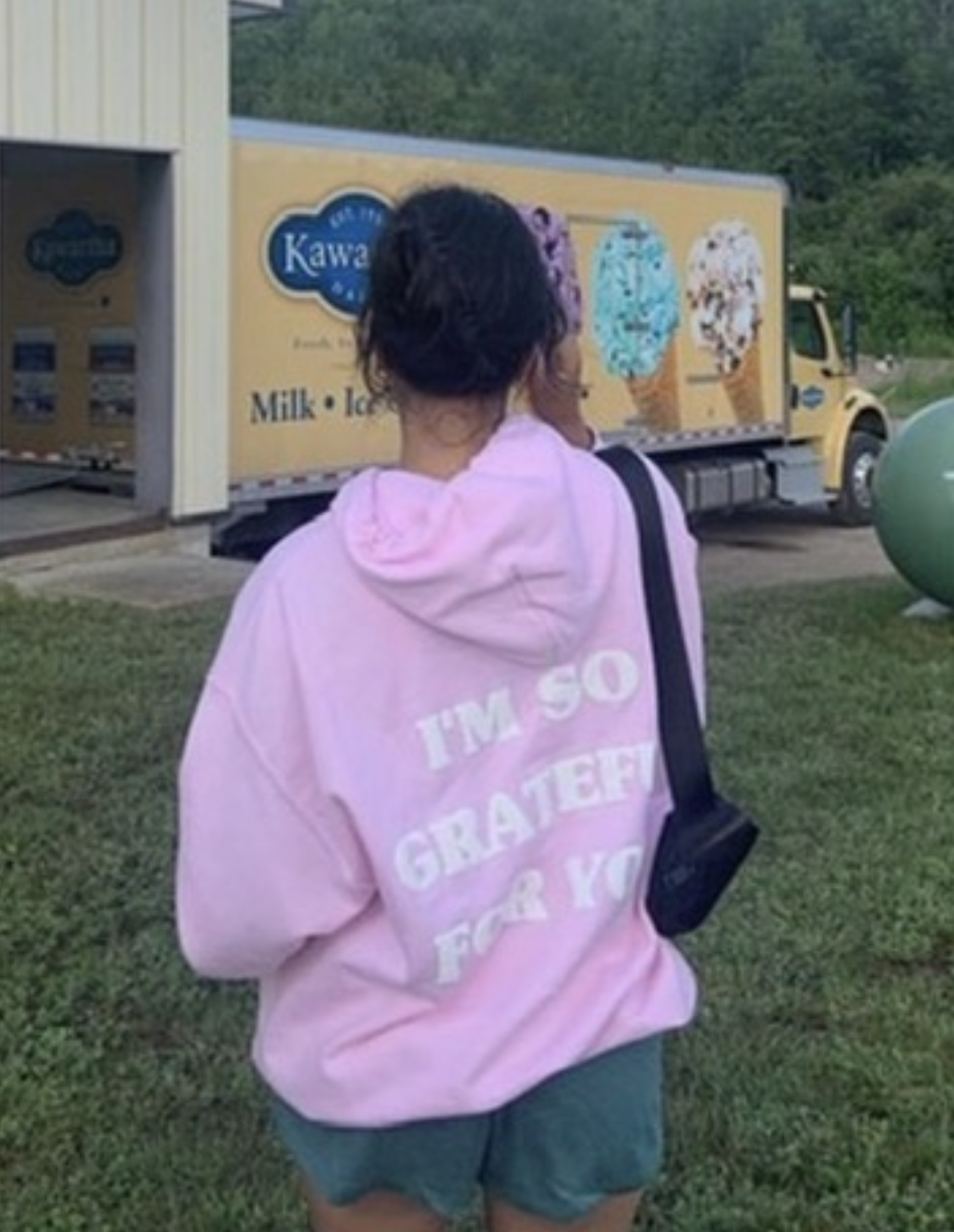 'GRATEFUL FOR YOU' HOODIE IN BABY PINK